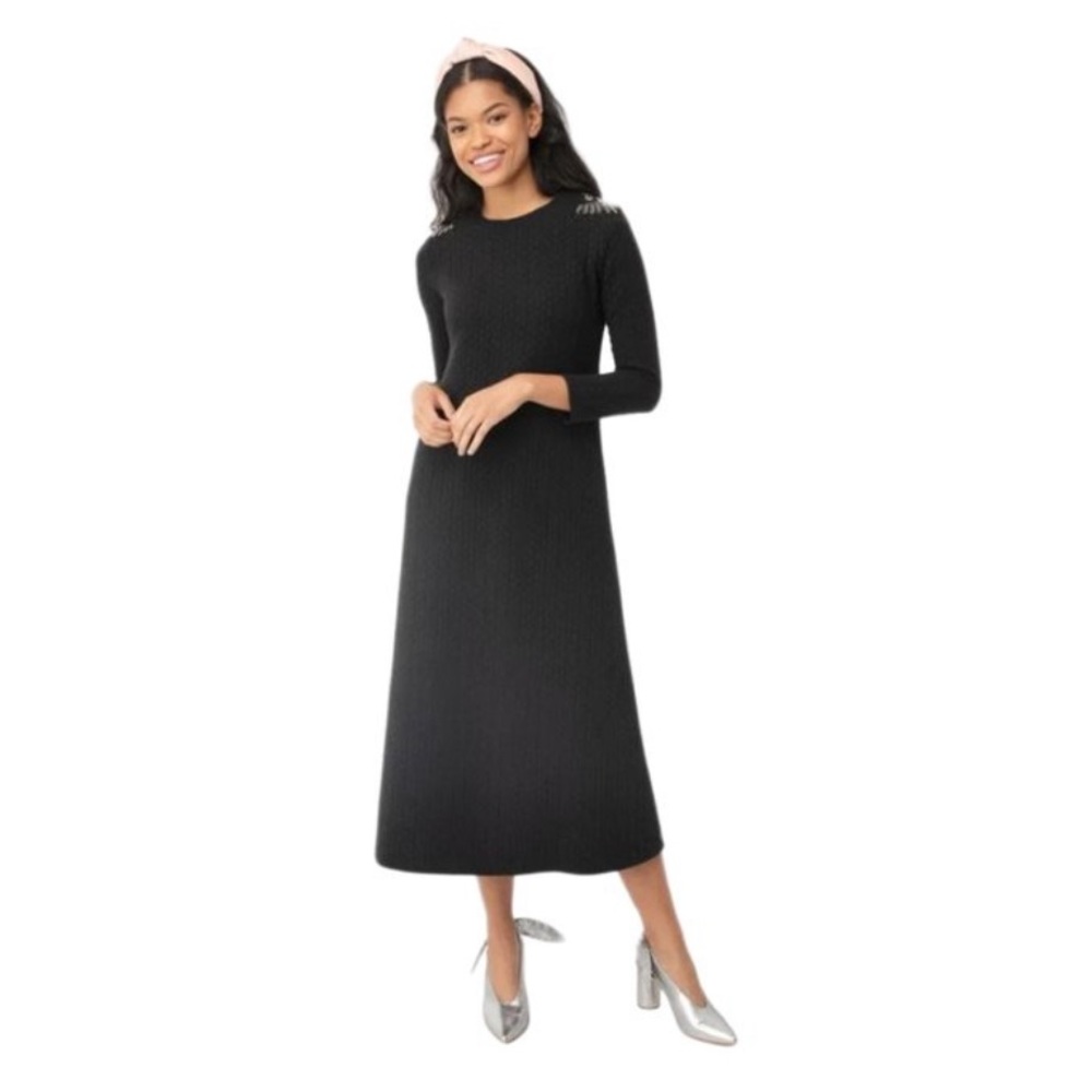 Tuckernuck Black Quilted Harper Dress
